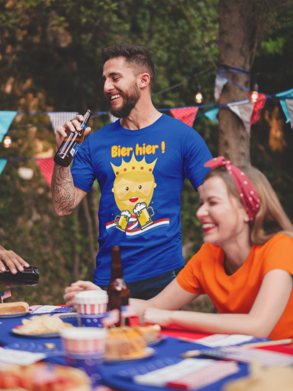 Koningsdag Outfit t-shirt Bier Hier