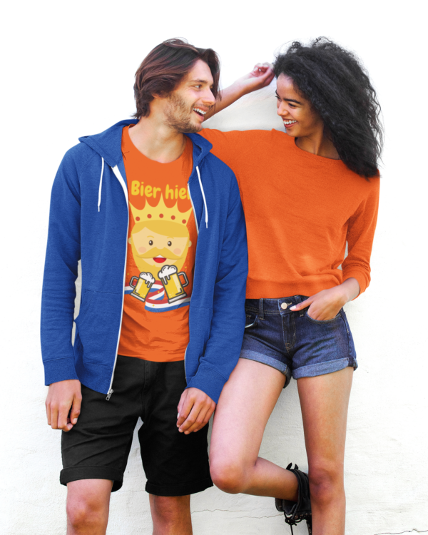 Koningsdag Outfit t-shirt Bier Hier