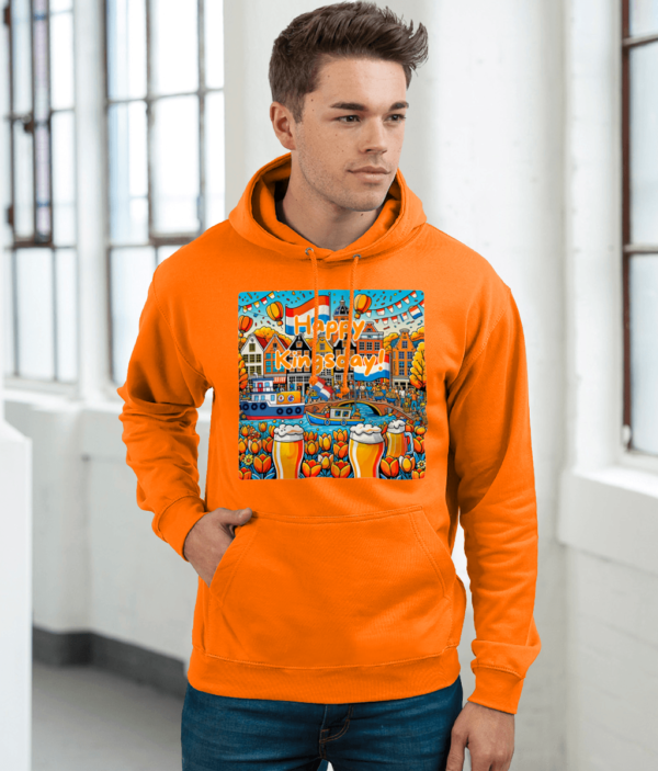 Koningdag Oufit Happy Kingsday hoodie