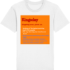 T-shirt Kingsday Dictionary Oranje achtergrond