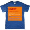 T-shirt Kingsday Dictionary Oranje Achtergrond