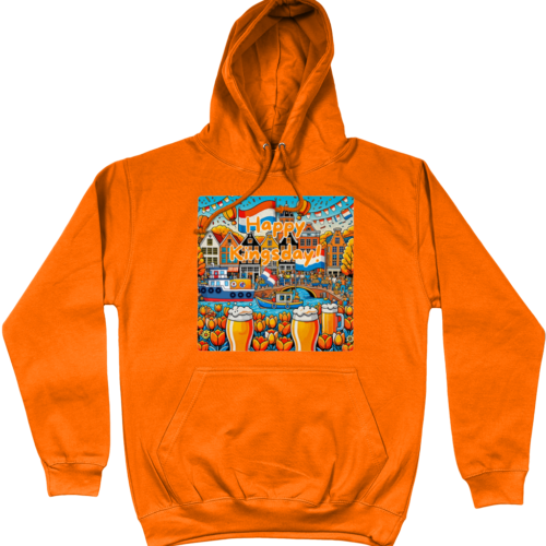 Koningdag Oufit Happy Kingsday hoodie