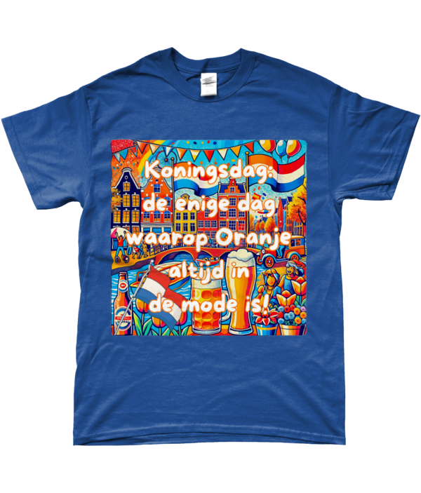 T-shirt Koningsdag Oranje in de Mode T-shirt Koningsdag Oranje in de Mode