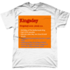 T-shirt Kingsday Dictionary Oranje Achtergrond