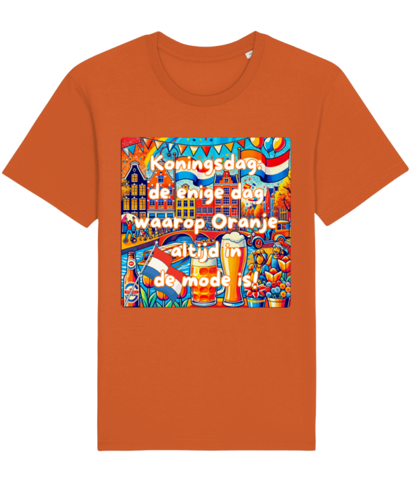 T-shirt Koningsdag Oranje in de Mode T-shirt Koningsdag Oranje in de Mode